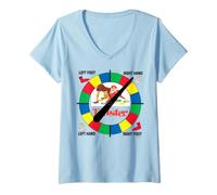Mujer Twister Logo Pattern Dark Camiseta Cuello V