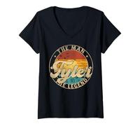Mujer TYLER The Man The Myth The Legend First Name Camiseta Cuello V