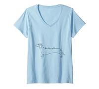 Mujer U Belong to Me Dachshund Camiseta Cuello V