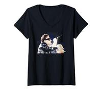 Mujer U2 Bono Zoo TV Tour en Vivo Cardiff Arms Park 1993 Camiseta Cuello V