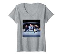 Mujer U2 Boy Tour Van Bono Band Foto por Martyn Goddard Camiseta Cuello V