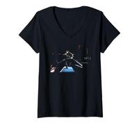 Mujer U2 Cantante Principal Bono Live Zoo TV Tour 1993 Camiseta Cuello V