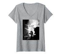 Mujer UB40 Demasiado Caliente para Manejar Beneficio Ali Campbell Virginia Turbett Camiseta Cuello V