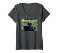 Mujer Último De Los Vinos De Verano Compo Simmonite Bill Owen Camiseta Cuello V