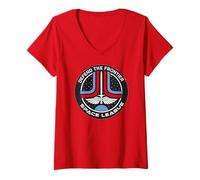 Mujer Último Starfighter Classic 80s Retro Gamer Divertido Camiseta Cuello V