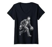 Mujer Ulysses S Grant Baloncesto Camiseta Cuello V