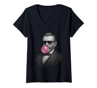 Mujer Ulysses S. Grant Retrato Camiseta Cuello V