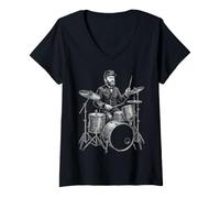 Mujer Ulysses S Grant Tambores Camiseta Cuello V