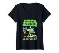 Mujer Un accidente de laboratorio lejos de ser un supervillano Camiseta Cuello V
