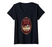 Mujer Un Cuento Tan Antiguo como el Tiempo, Retro, Amante de los Libros de Cuentos de Hadas Camiseta Cuello V