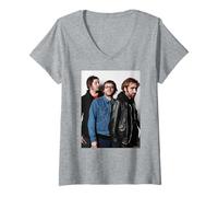 Mujer Un Lugar para enterrar a extraños Banda de Rock de Brooklyn Andy Willsher Camiseta Cuello V