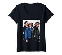 Mujer Un Lugar para enterrar a Strangers Rock Band Brooklyn Andy Willsher Camiseta Cuello V