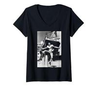 Mujer Un Mundo de sabiduría normanda Teatro de Londres Royal 1979 Camiseta Cuello V