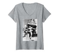 Mujer Un Mundo de sabiduría normanda Teatro Royal London 1979 Camiseta Cuello V