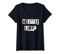 Mujer Un Poco de bultos Camiseta Cuello V