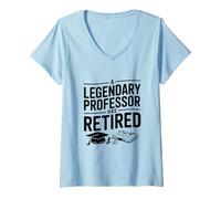 Mujer Un Profesor Legendario se ha Retirado Camiseta Cuello V