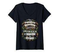 Mujer Una Panadera Maravillosa Mujer Regalo Para Panadera Camiseta Cuello V