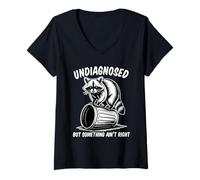 Mujer Undiagnosed But Something Ain't Right Camiseta Cuello V