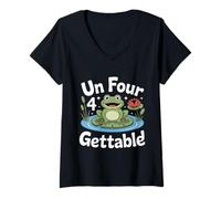 Mujer Unfourgettable 4th Birthdays Girl Un Four Gettable Cumpleaños Camiseta Cuello V
