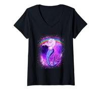 Mujer Unicorn Mermaid Mermicorn Cute In Galaxy Rainbow Unicorns Camiseta Cuello V