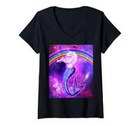 Mujer Unicorn Mermaid Mermicorn Cute In Galaxy Rainbow Unicorns Camiseta Cuello V