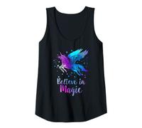 Mujer Unicornio Alado Pegasus Horse Creer EN LA MÁGICA Estrellas Chicas Camiseta sin Mangas