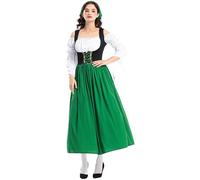Mujer Uniforme Vestido De Oktoberfest Dirndl BáVaro Disfraz Tirolesa Fat People, Tradicional Costume Manga Corta Para Adultos