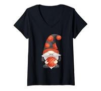 Mujer Unique Basketball Grandpa Gnomie For Men with Funny GNOME Camiseta Cuello V