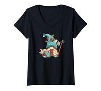 Mujer Unique Grandma Life GNOME Graphic For Women Funny Laundry Camiseta Cuello V