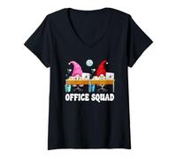 Mujer Unique Office Squad Graphic For Women Funny Matching Gnomes Camiseta Cuello V
