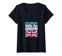 Mujer Unite The Kingdom - Reform UK - Patriotic Hope for Britain Camiseta Cuello V