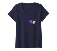 Mujer Universal Monsters Cute Anime Dracula Front & Back Camiseta Cuello V