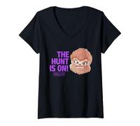 Mujer Universal Monsters Cute Anime Wolf Man The Hunt is On! Camiseta Cuello V