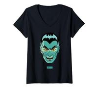 Mujer Universal Monsters Dracula Vintage Portrait Camiseta Cuello V