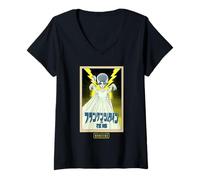 Mujer Universal Monsters Retro Anime Bride of Frankenstein Camiseta Cuello V