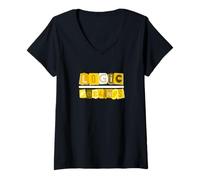 Mujer University Varsity-Gold Color Logic > Sentimientos Amarillo Camiseta Cuello V