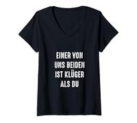 Mujer Uno de Nosotros es más Inteligente Que tú. Camiseta Cuello V