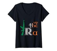 Mujer Up The Ra Irish Heritage Celtic Pride Brigade Music & Craic Camiseta Cuello V