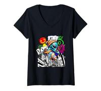 Mujer Urban Alien: Hip-Hop Extraterrestre Street Vibes Camiseta Cuello V