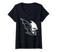 Mujer USA America - Animales - Murciélago Camiseta Cuello V