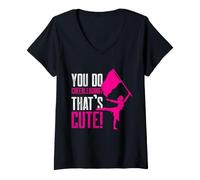 Mujer Usted Hace porristas Eso es Lindo Camiseta Cuello V