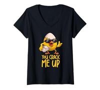 Mujer Usted Me Crack Up Camiseta Cuello V
