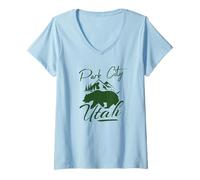 Mujer Utah Park City Camiseta Cuello V