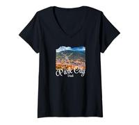 Mujer Utah Park City Camiseta Cuello V