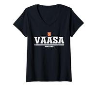 Mujer Vaasa Finland/Suomi Camiseta Cuello V