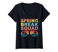 Mujer Vacaciones de Primavera 2025 Vacaciones Vacaciones Escapada Escolar Camiseta Cuello V