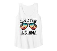 Mujer Vacation Girls Trip Indiana Gafas De Sol Retro Verano Mujer Camiseta sin Mangas