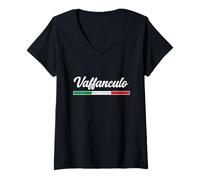 Mujer Vaffanculo Tener Un Buen Día Camiseta Cuello V