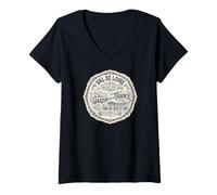 Mujer Valle del Loira El Jardín de Francia Mil Castillos Camiseta Cuello V