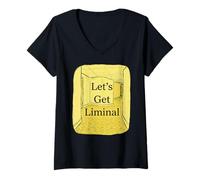 Mujer Vamos a Conseguir Liminal Pasillo Vacío Weirdcore Dreamcore Camiseta Cuello V